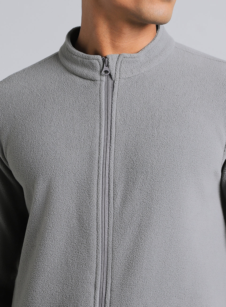 Men's Dark Grey Performance Pro Training Fleece Jacket - Image 7
