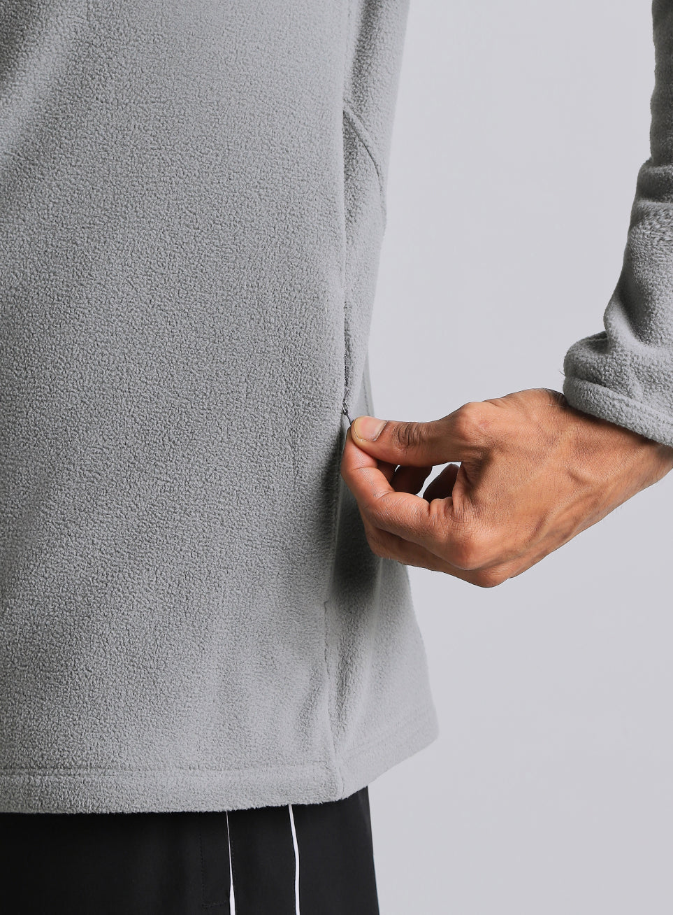 Men's Dark Grey Performance Pro Training Fleece Jacket - Image 9