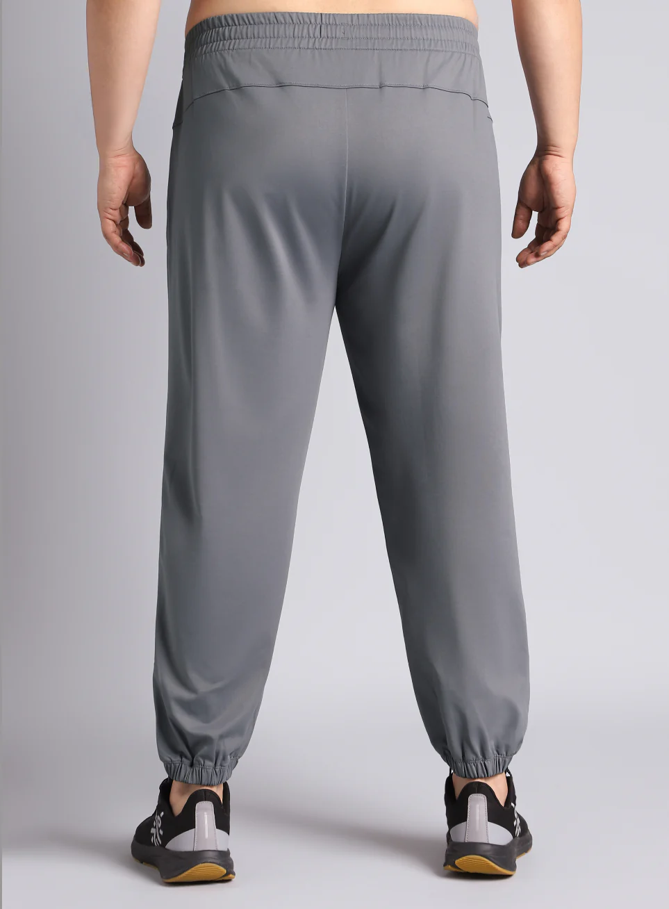 Men's Dark Grey Plus Size Night Joggers - Image 6