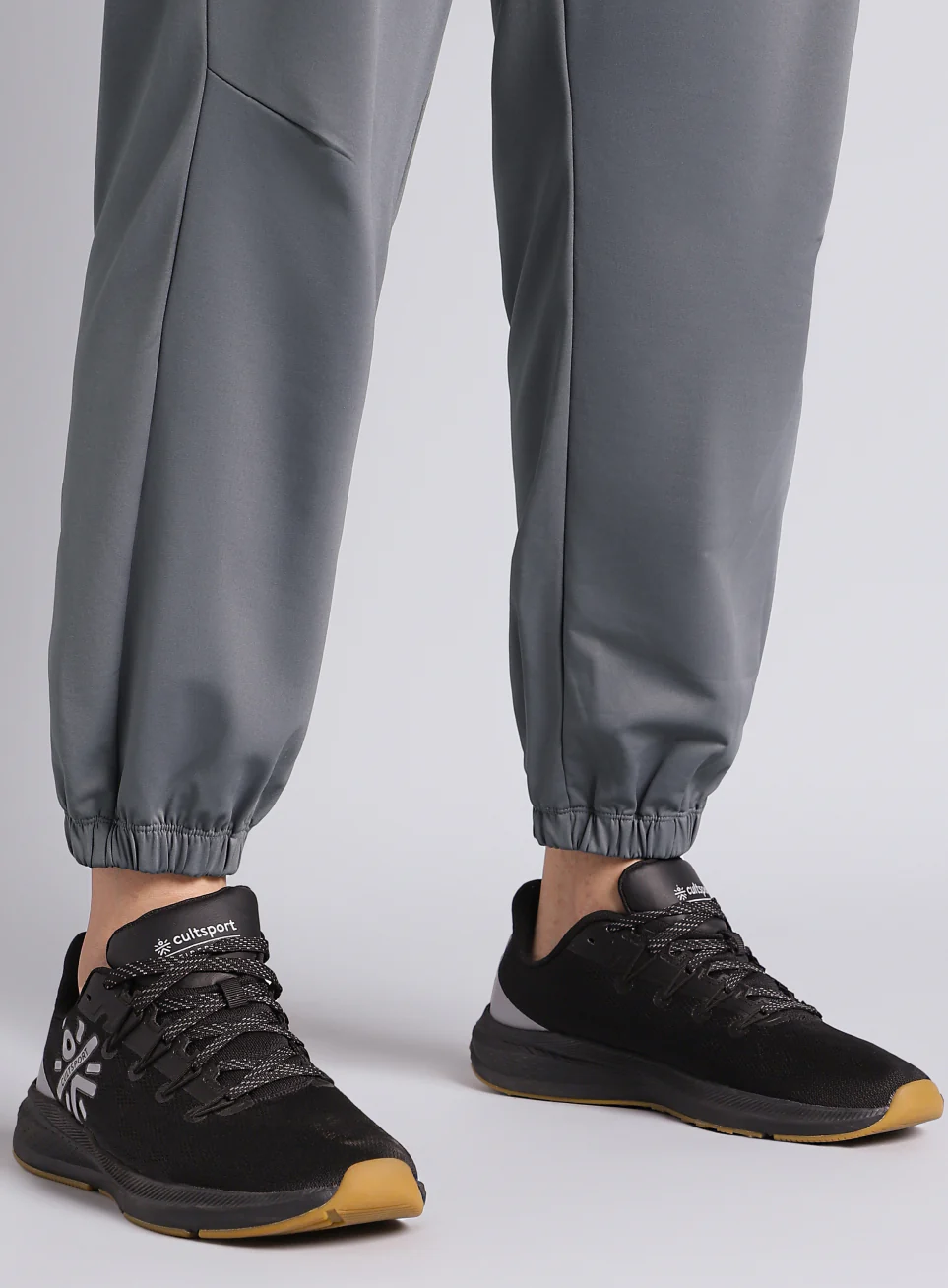 Men's Dark Grey Plus Size Night Joggers - Image 8