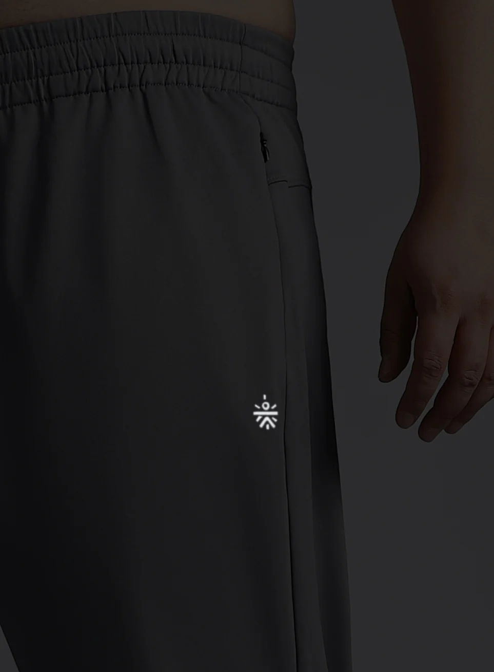 Men's Dark Grey Plus Size Night Joggers - Image 9