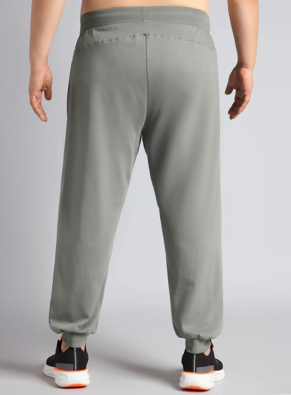 Men's Dark Grey Plus Size Training Essential Joggers - Image 6