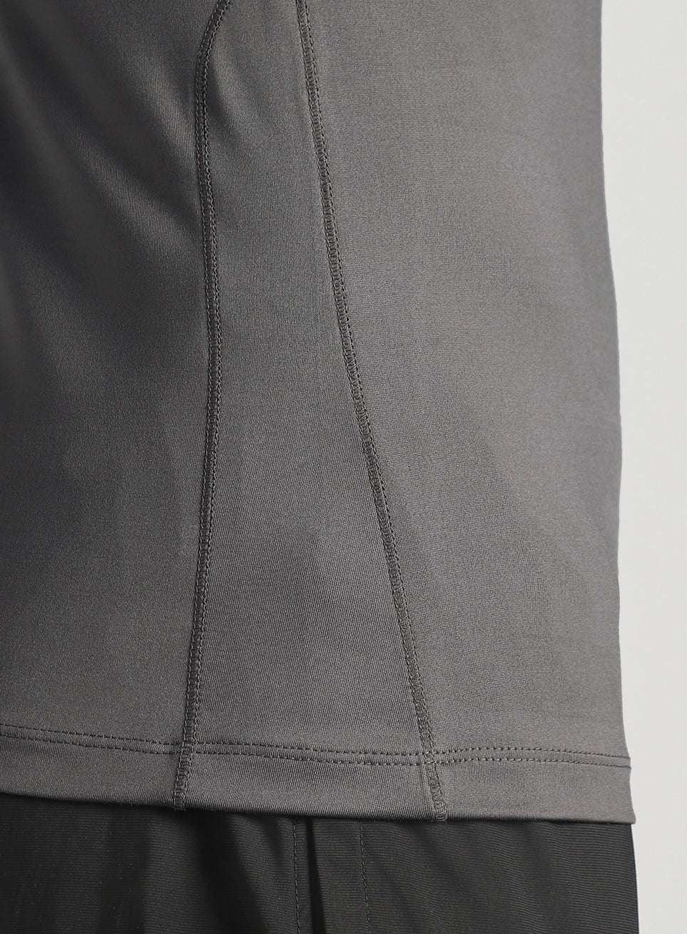Men's Dark Grey Power Lifter Compression T-shirt - Image 8