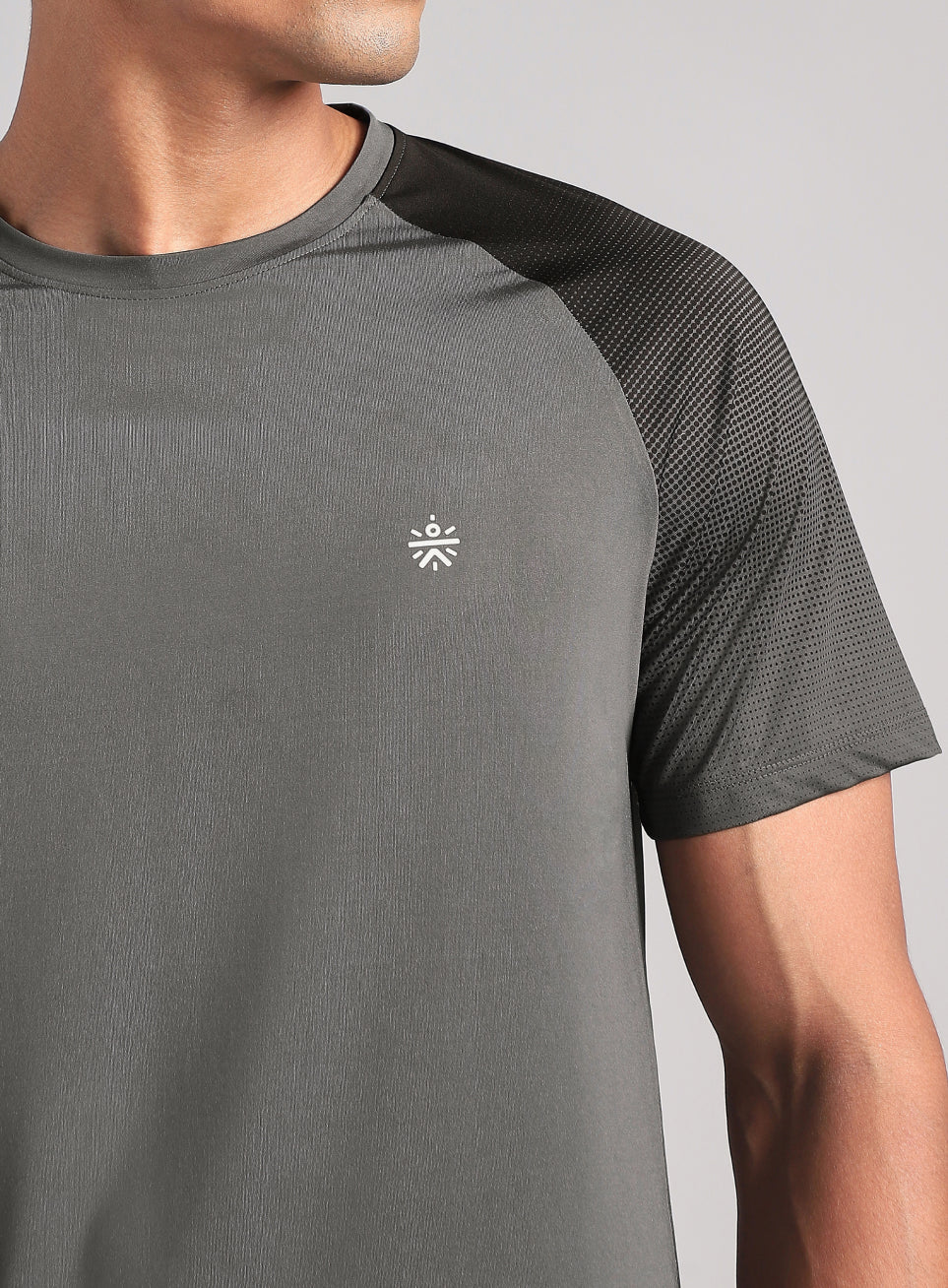 Men's Dark Grey Power Pop Training T-Shirt - Image 7