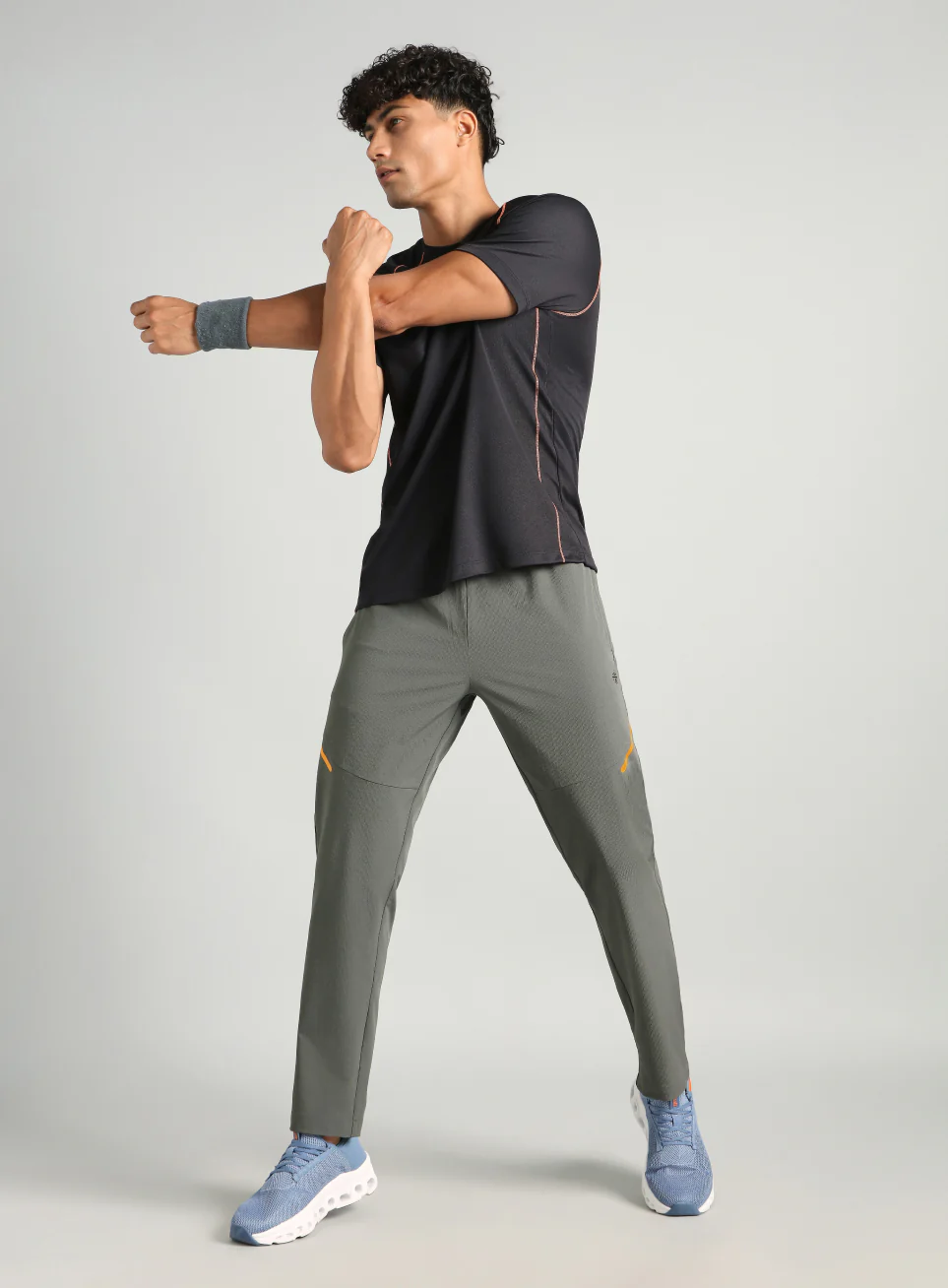 Men's Dark Grey Power Pop Training Trackpants - Image 3