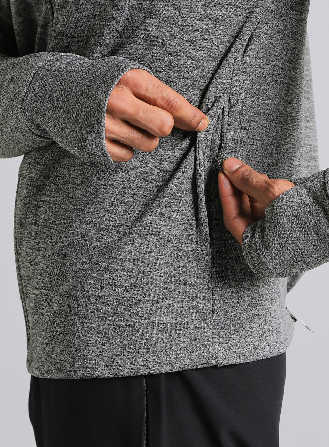Men's Dark Grey Run Elevate All Weather Jacket - Image 10