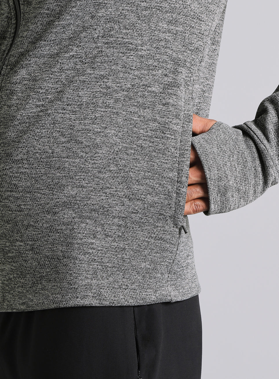 Men's Dark Grey Run Elevate All Weather Jacket - Image 11