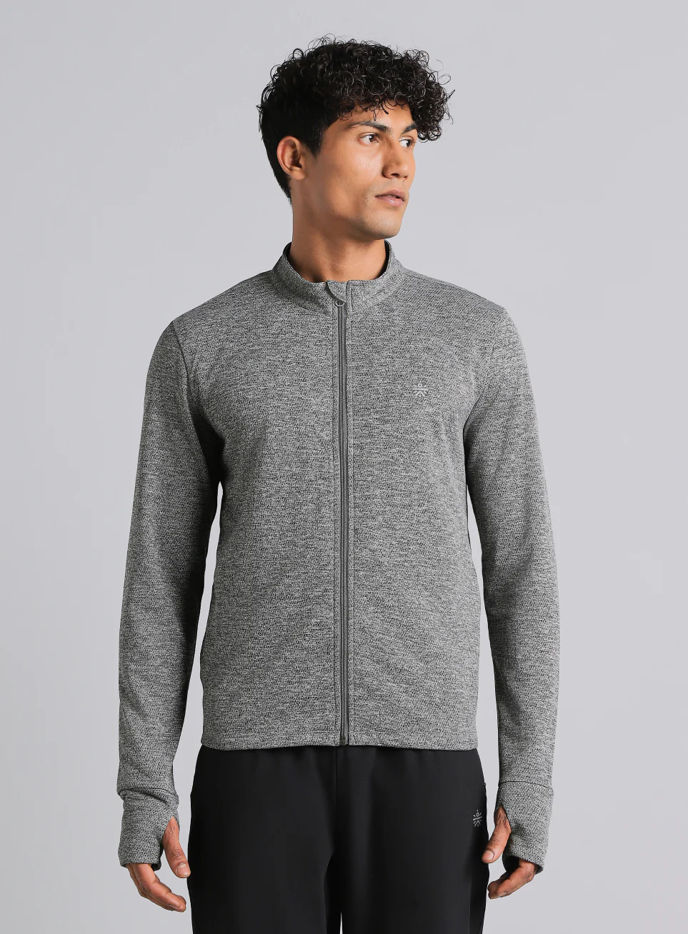 Men's Dark Grey Run Elevate All Weather Jacket - Image 4