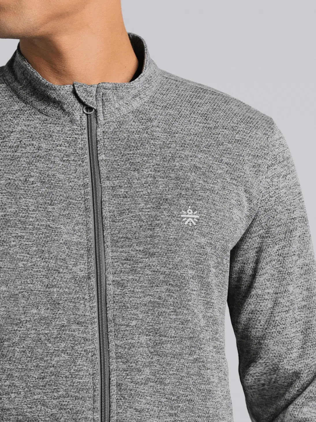 Men's Dark Grey Run Elevate All Weather Jacket - Image 8