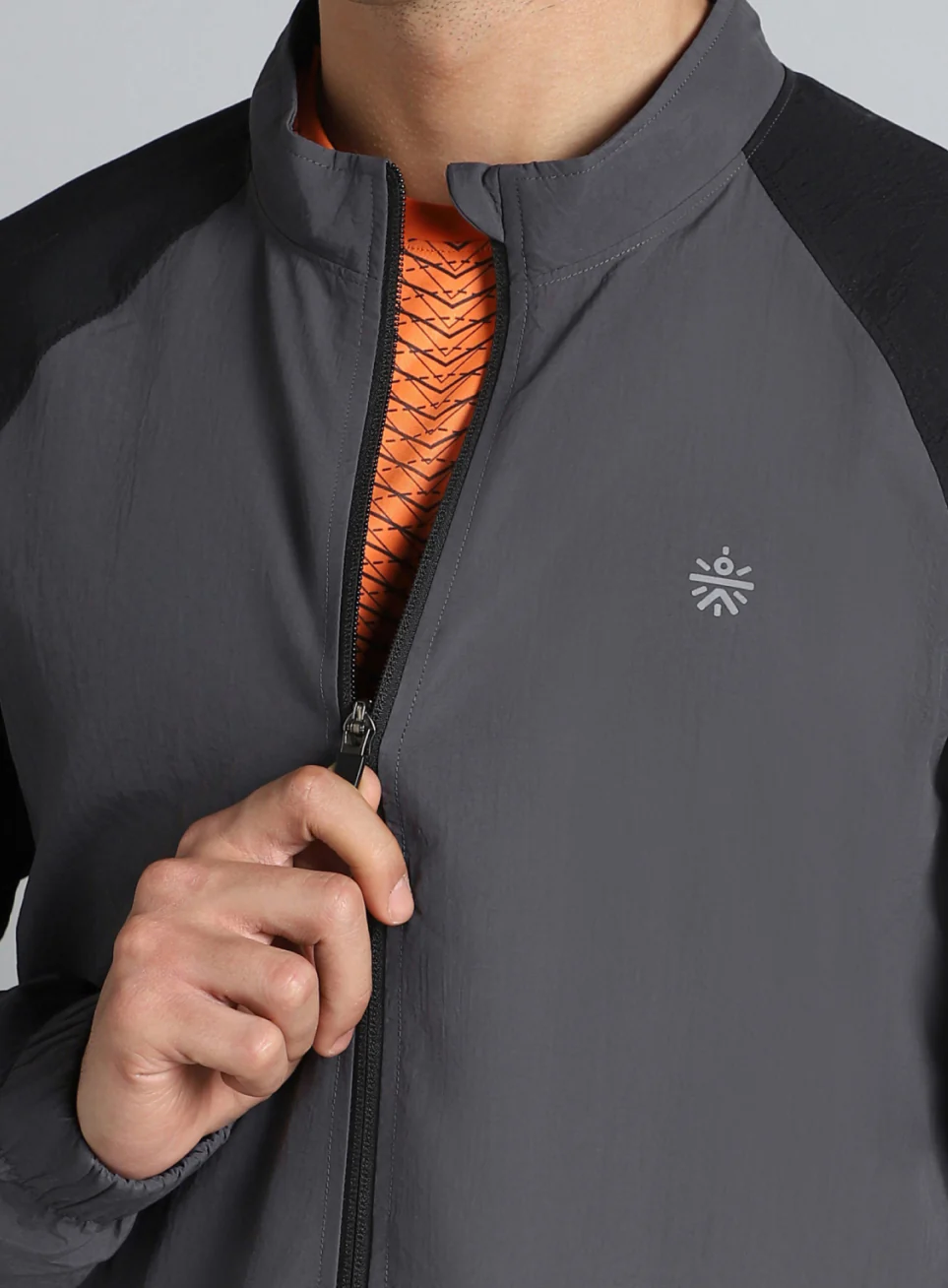 Men's Dark Grey Run Forward All Weather Track Suit - Image 7