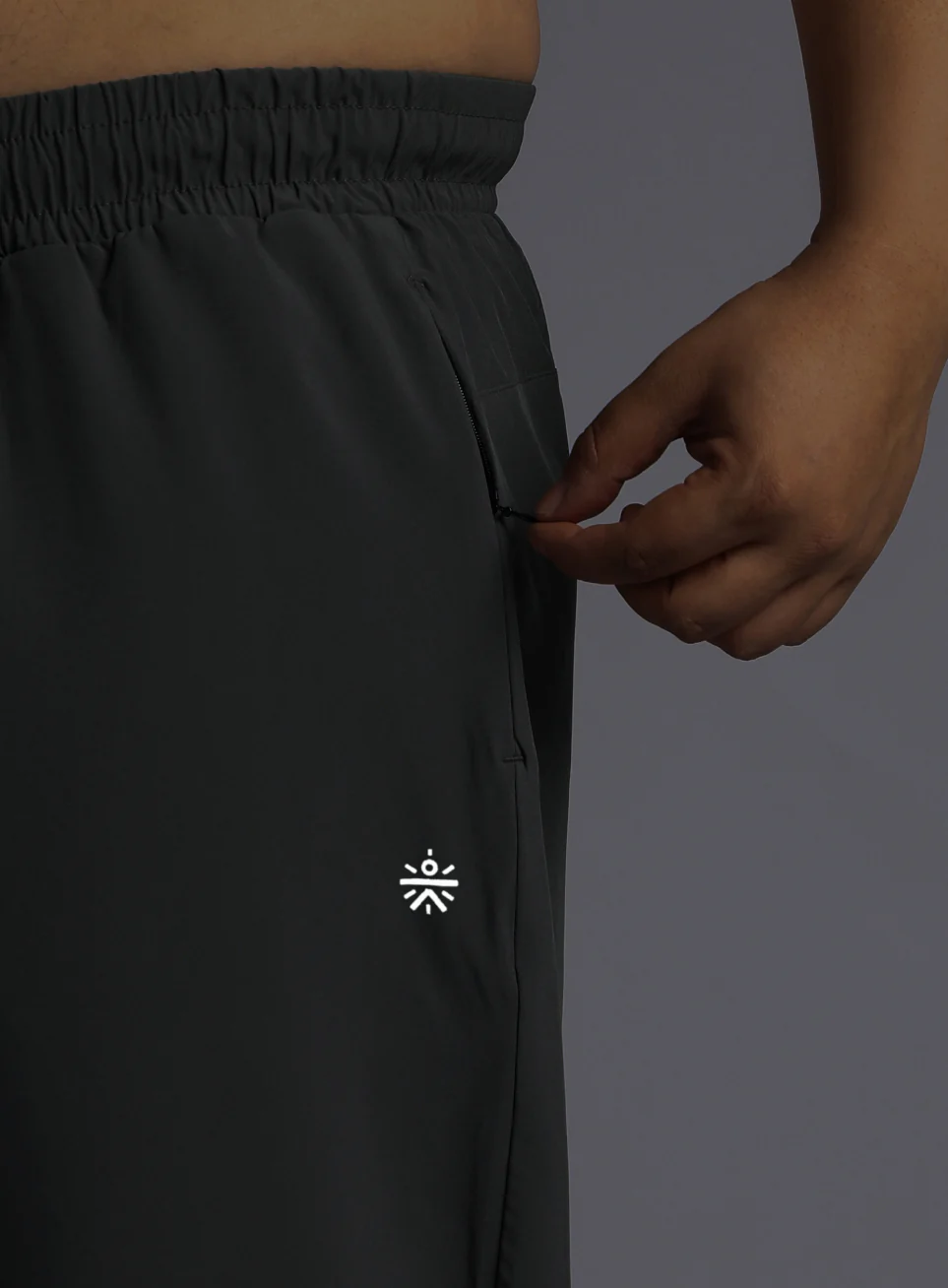 Men's Dark Grey Runner's Essential Plus Size Trackpants - Image 8