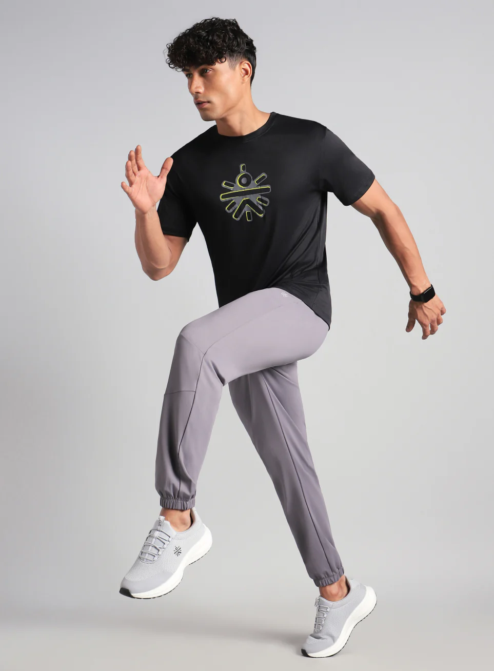 Men's Dark Grey Runner's Pro Joggers - Image 2