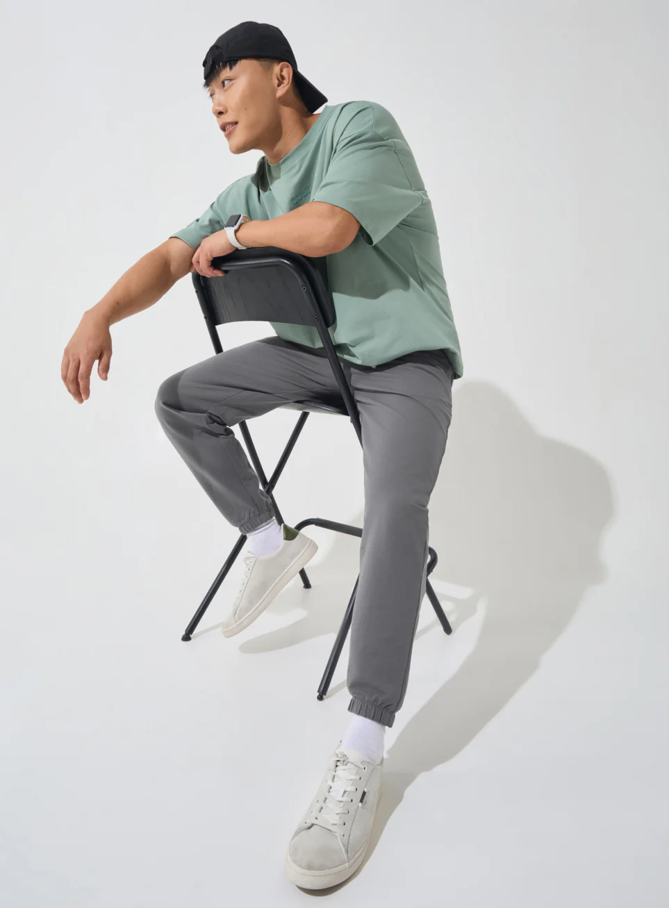 Men's Dark Grey Soft Form Classic Joggers - Image 2