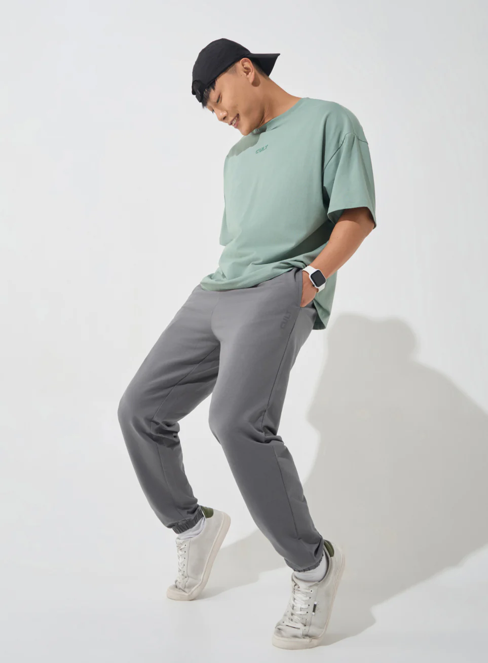 Men's Dark Grey Soft Form Classic Joggers - Image 3