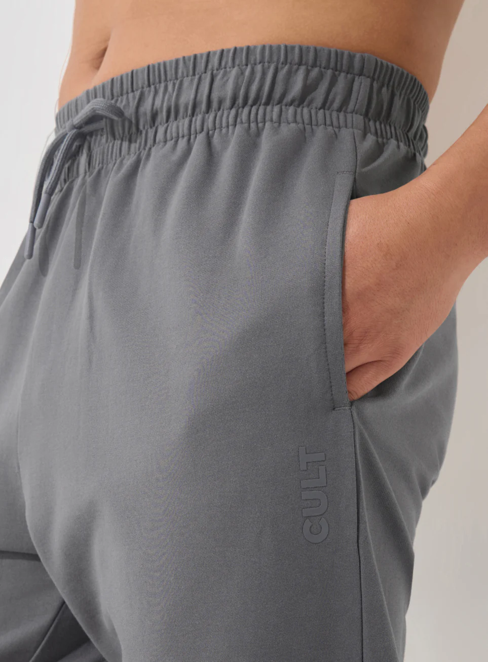 Men's Dark Grey Soft Form Classic Joggers - Image 7