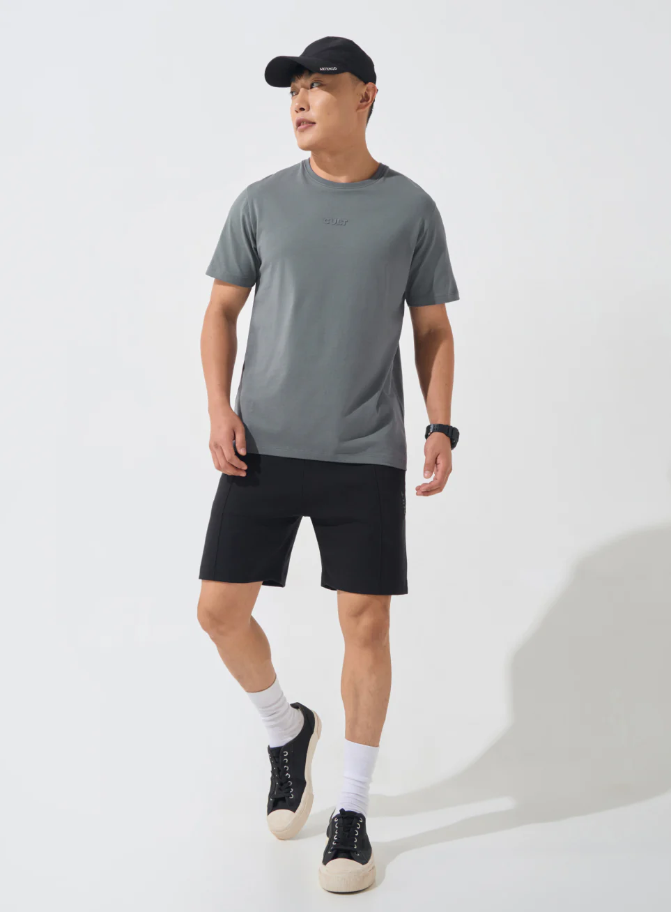 Men's Dark Grey Soft Form Classic T-shirt - Image 3