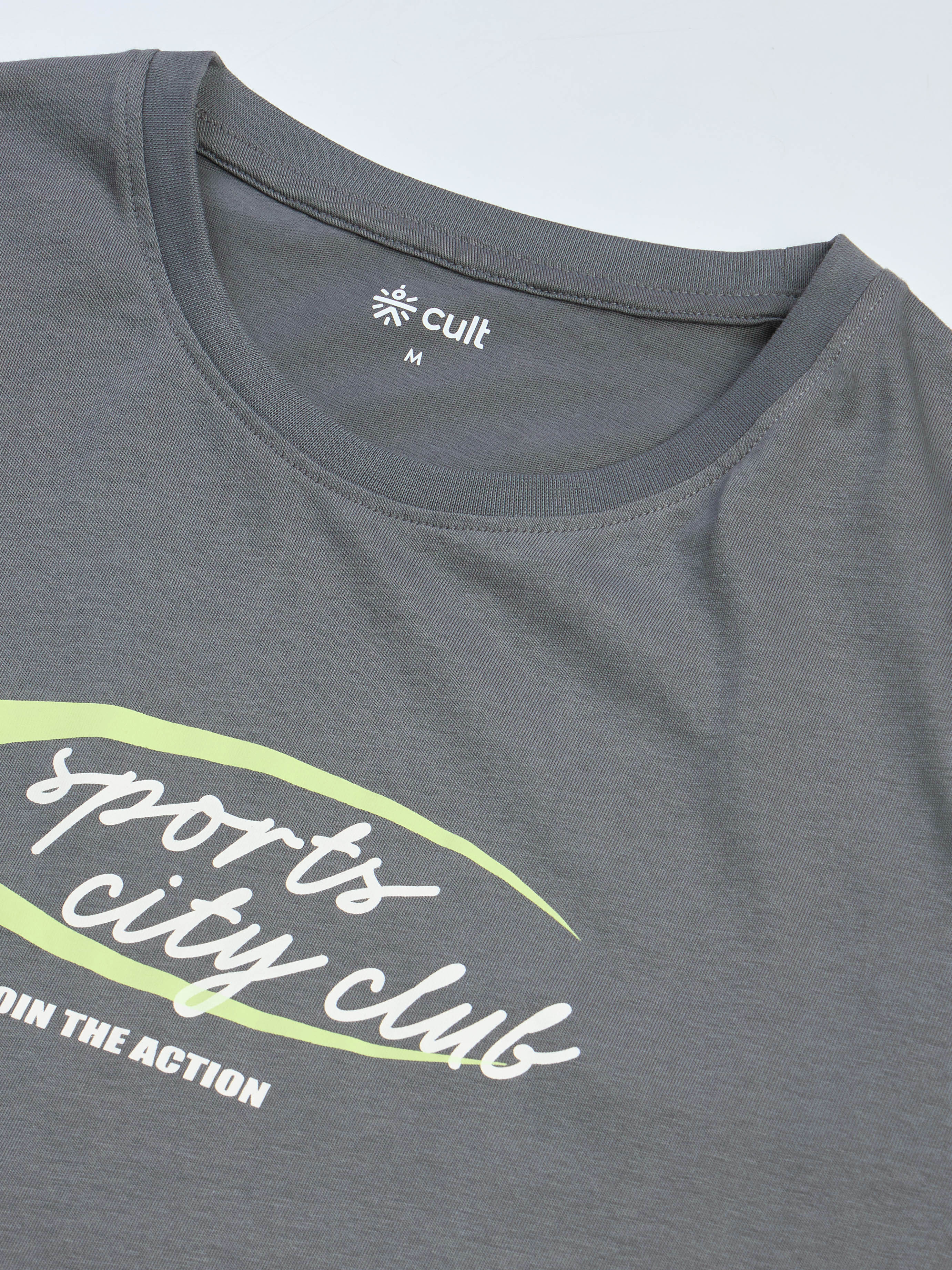 Men's Dark Grey Sports City Club Graphic T-shirt - Image 9