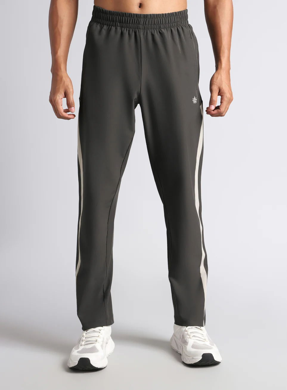 Men's Dark Grey Sporty Training Trackpants - Image 4