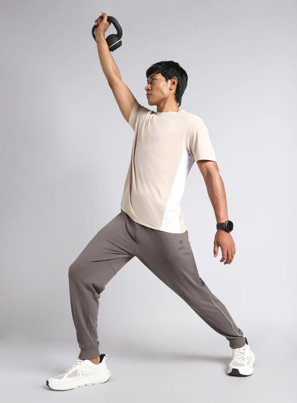 Men's Dark Grey Train Day Essential Joggers - Image 2