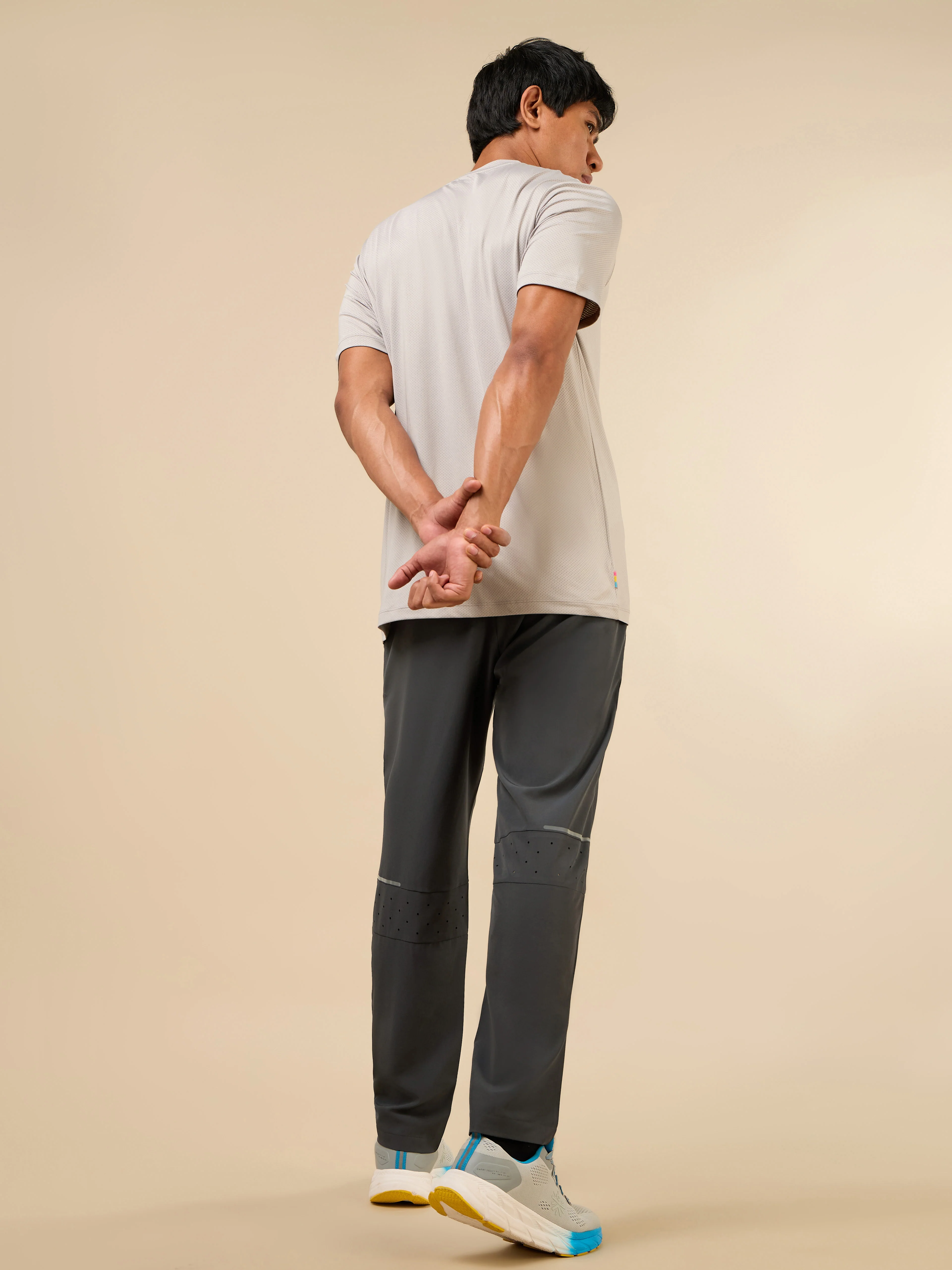 Men's Dark Grey Train Out Premium Trackpants - Image 2