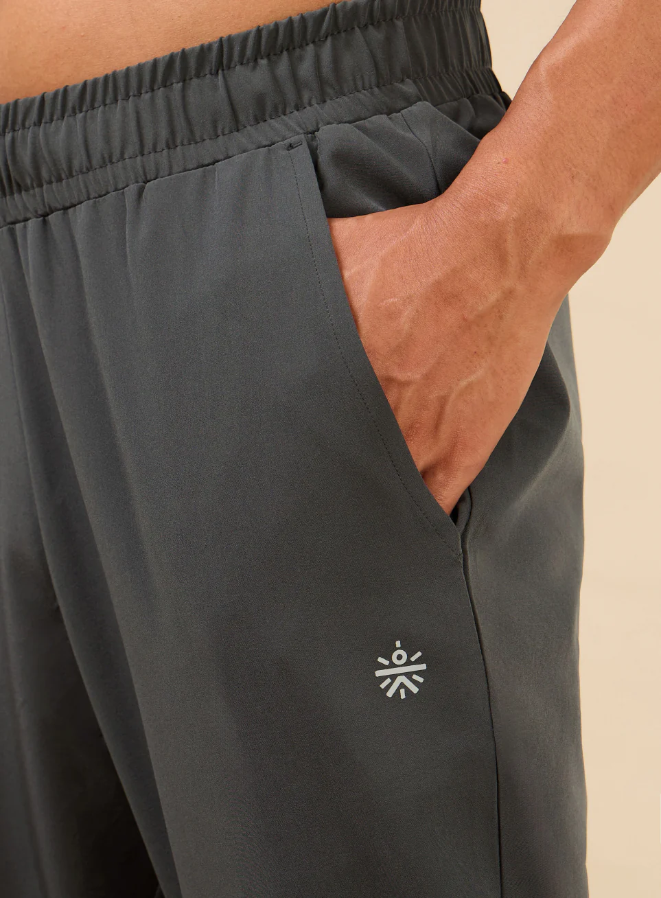 Men's Dark Grey Train Out Premium Trackpants - Image 6