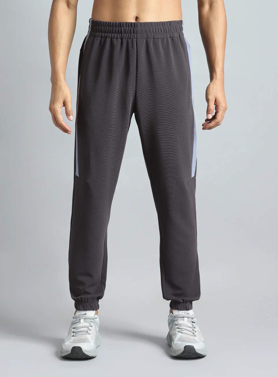 Men's Dark Grey Training Sculpted Joggers - Image 4