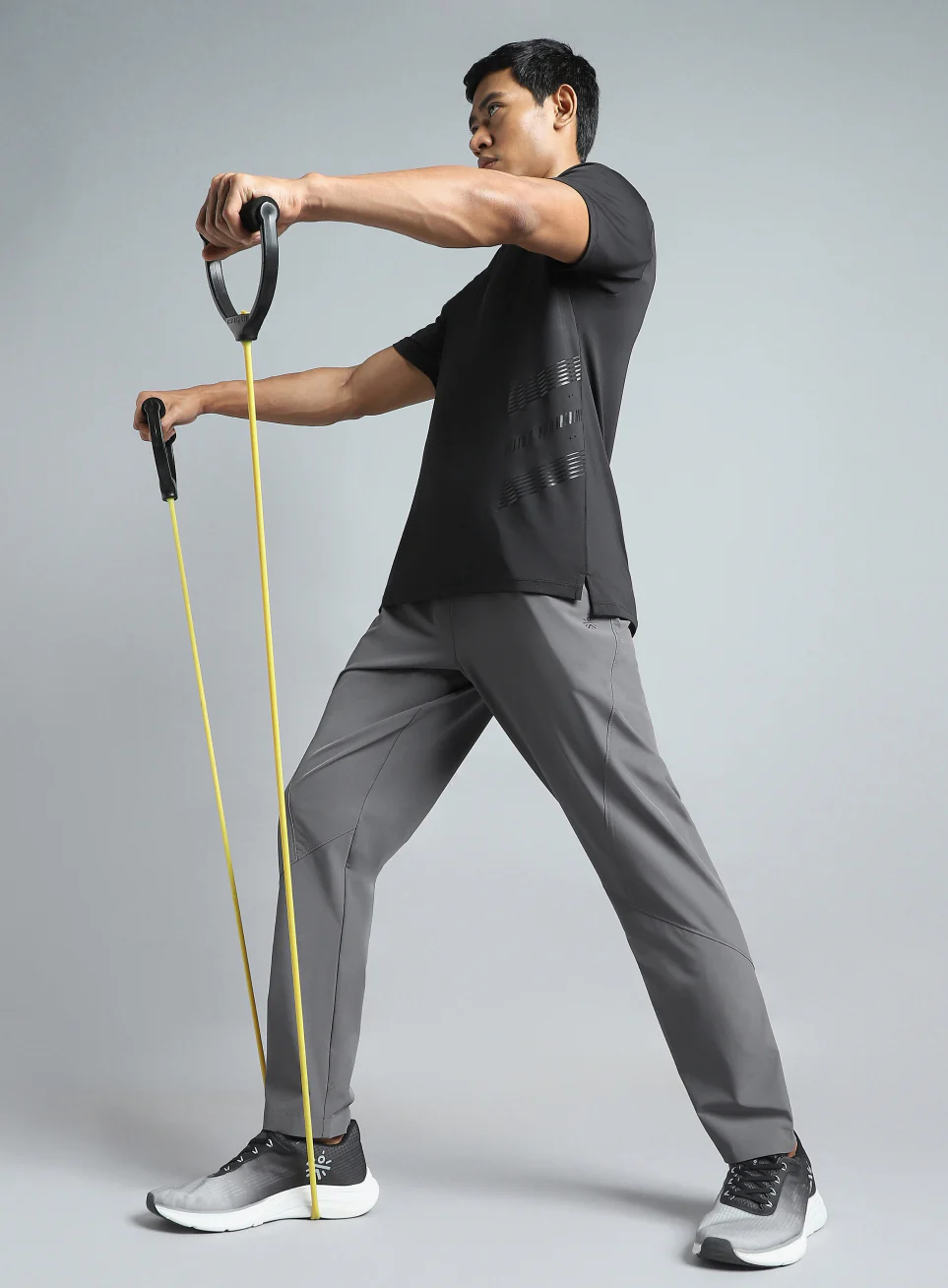 Men's Dark Grey True Performance Sculpted Trackpants - Image 2