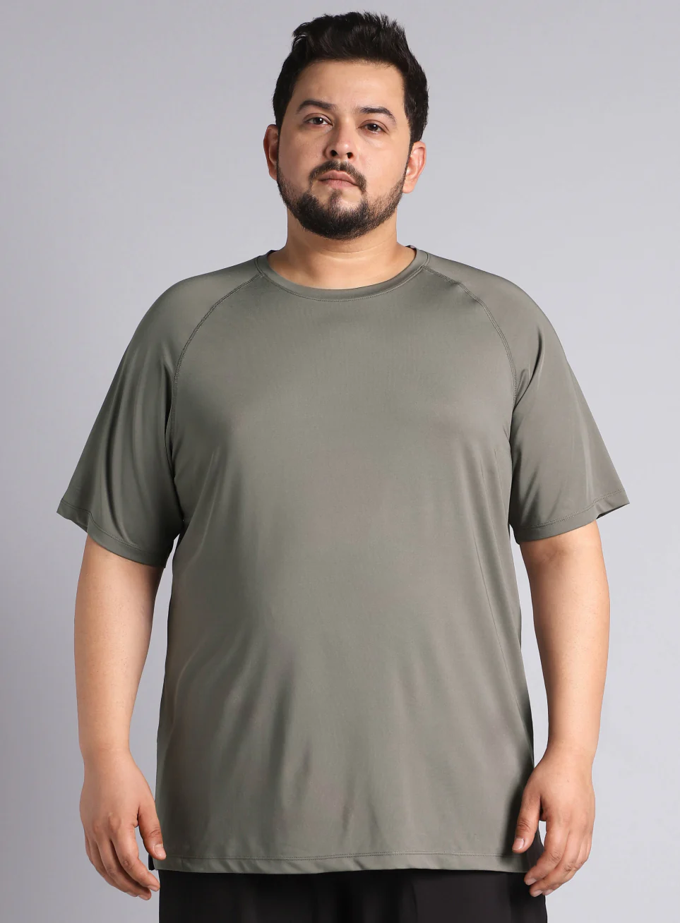 Men's Dark Grey Ultimate Running Plus Size regular fit T-shirt - Image 4