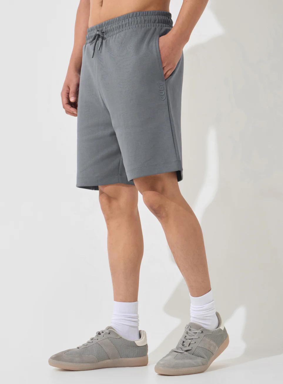 Men's Dark Grey Ultra Luxe Classic Shorts - Image 5