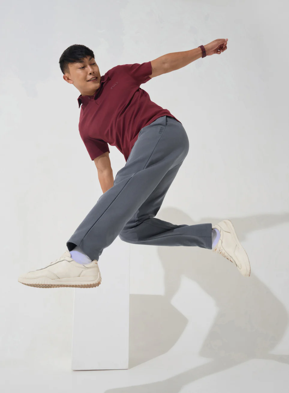 Men's Dark Grey Ultra Luxe Tailored Trackpants - Image 2