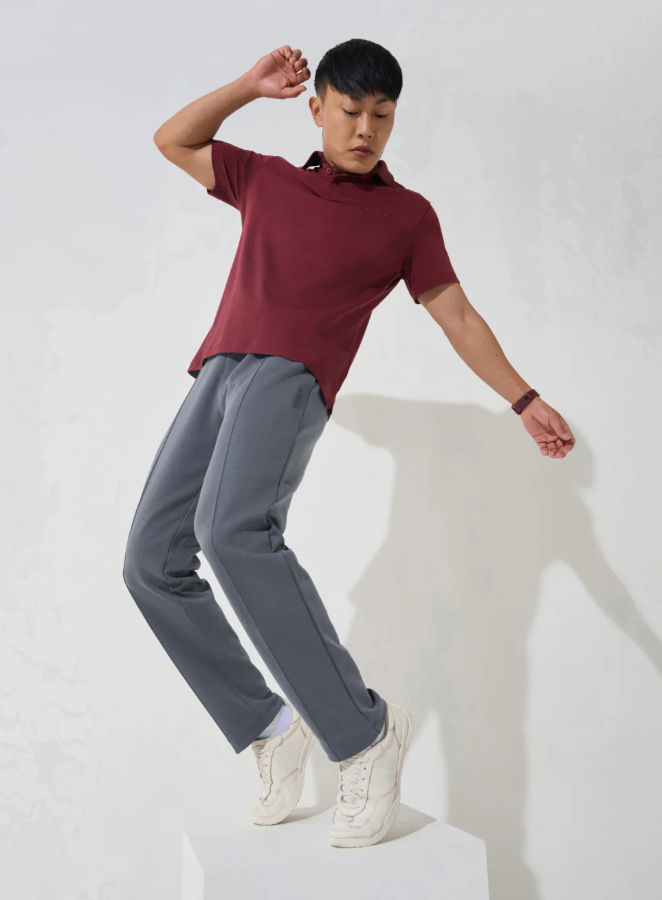 Men's Dark Grey Ultra Luxe Tailored Trackpants - Image 3