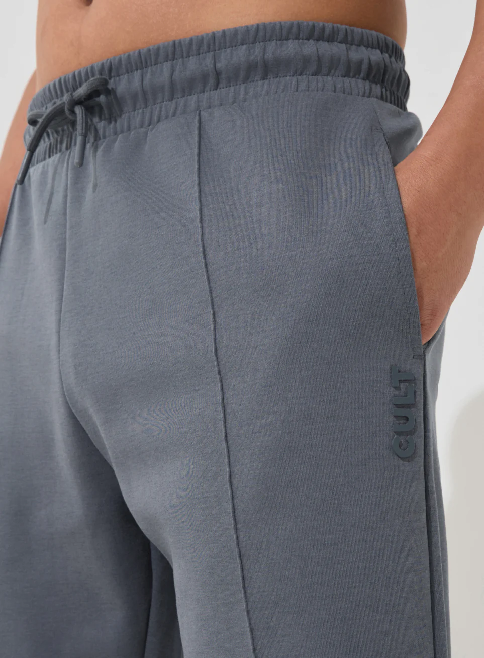 Men's Dark Grey Ultra Luxe Tailored Trackpants - Image 7