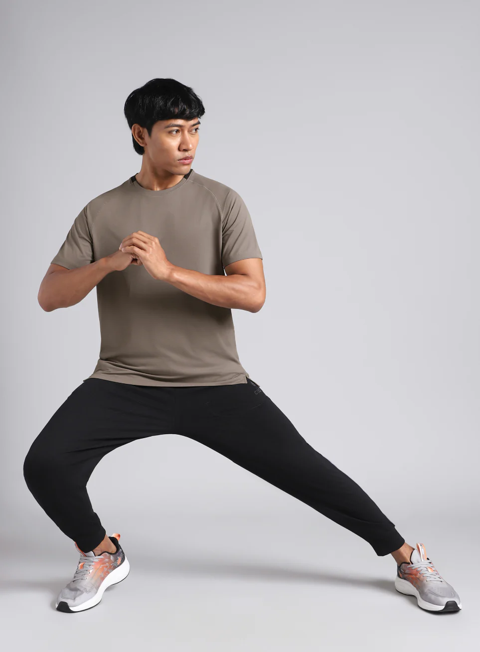 Men's Dark Grey Workout Essential T-shirt - Image 2