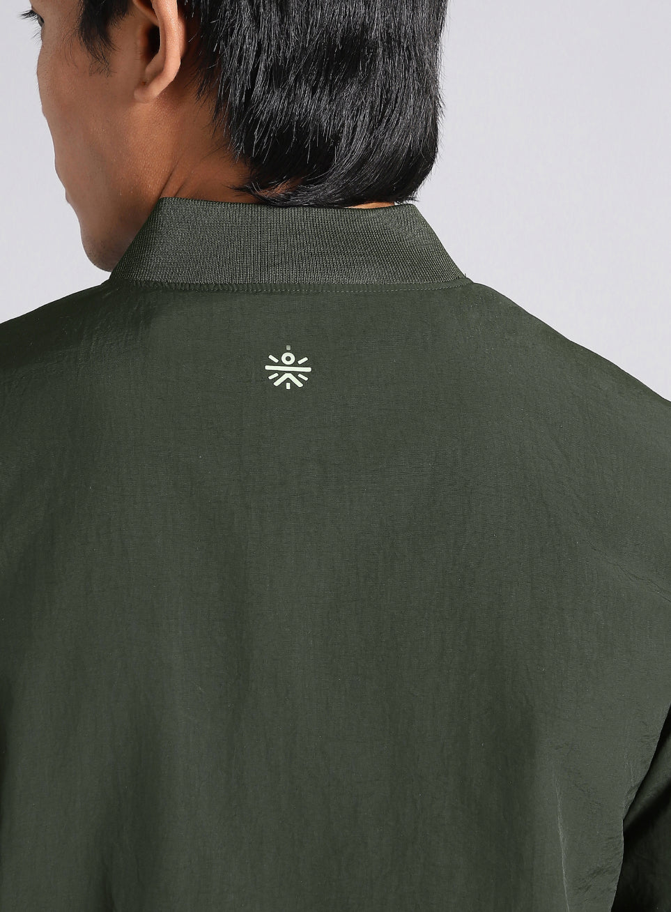 Men's Forest Green Bomber Jacket - Image 10