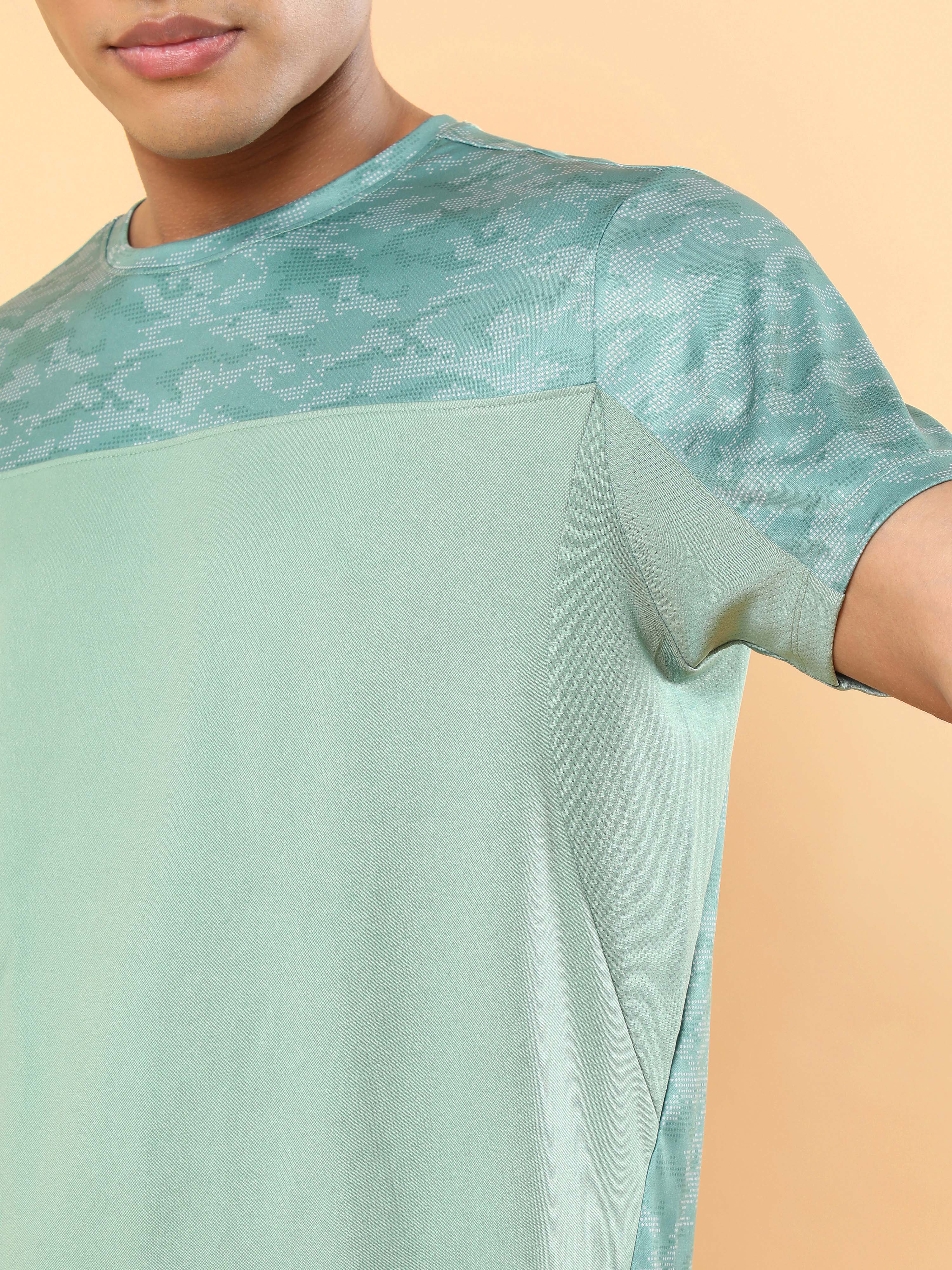Men's Green Advance Play Active T-shirt - Image 7