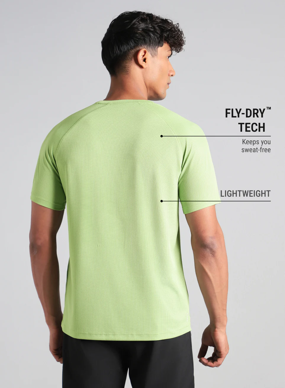 Men's Green Easy Move Tee - Image 6