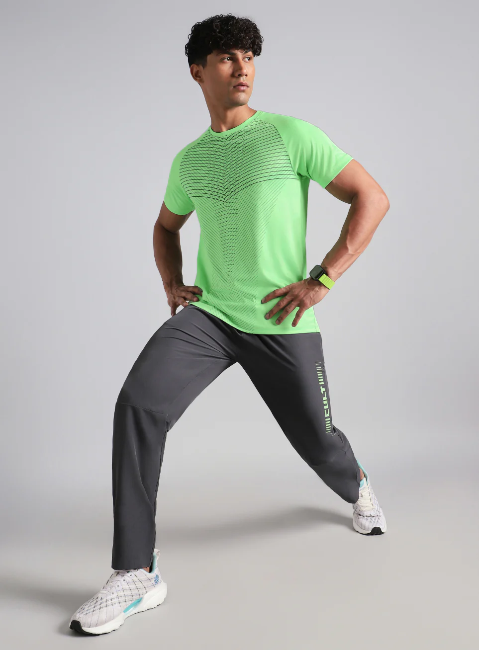 Men's Green Energy Map Printed T-shirt - Image 2