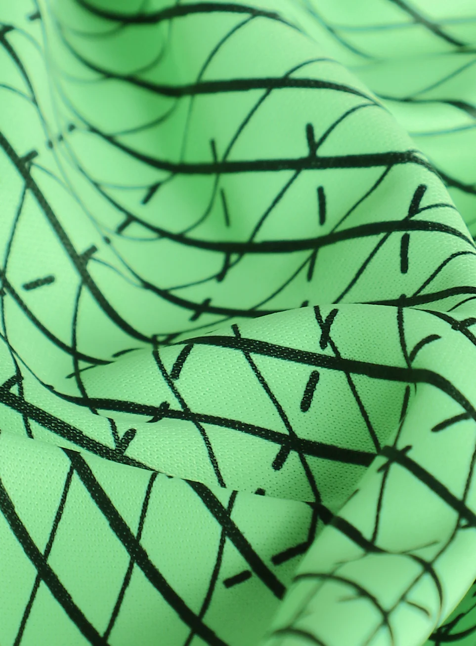 Men's Green Energy Map Printed T-shirt - Image 9