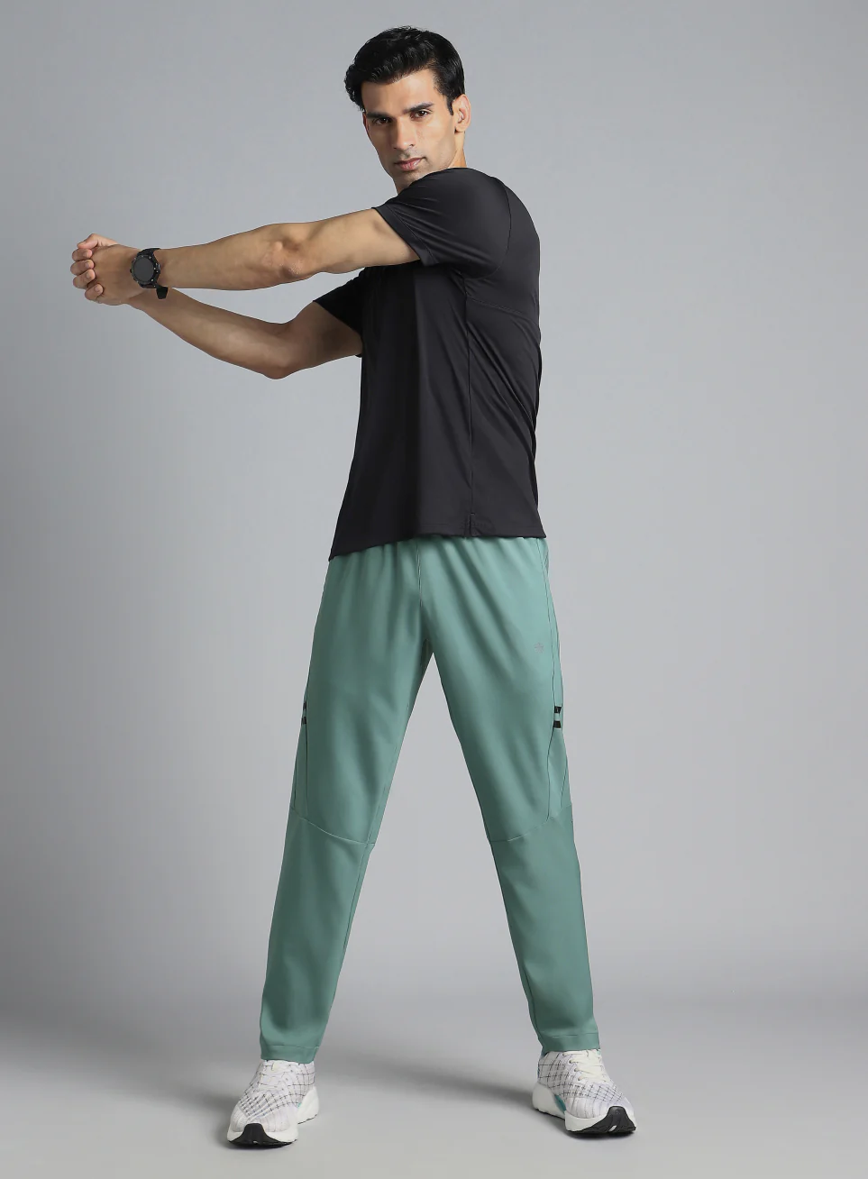 Men's Green Pacer Running Trackpants - Image 3