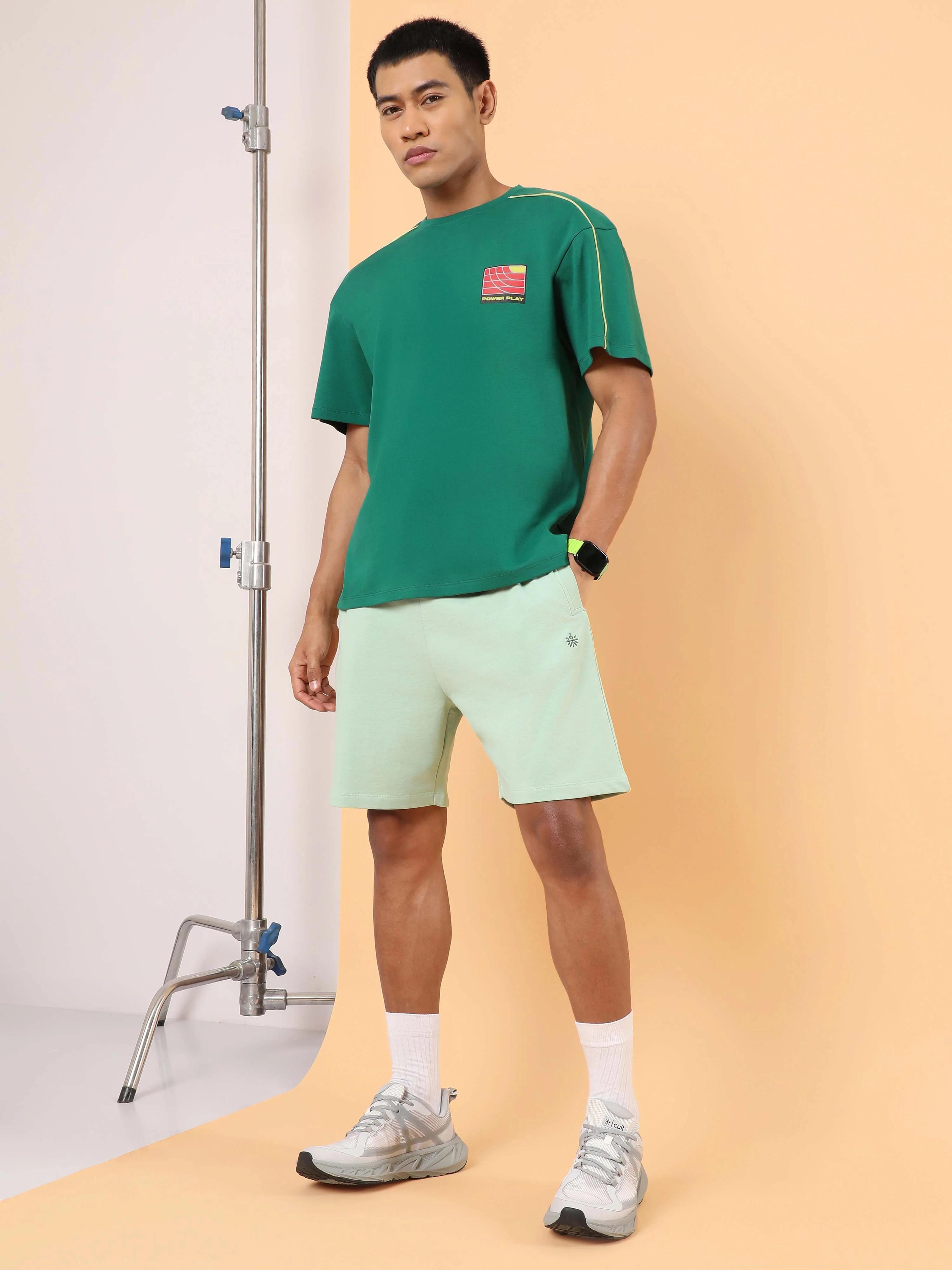 Men's Green Power Play Relaxed fit T-shirt - Image 2