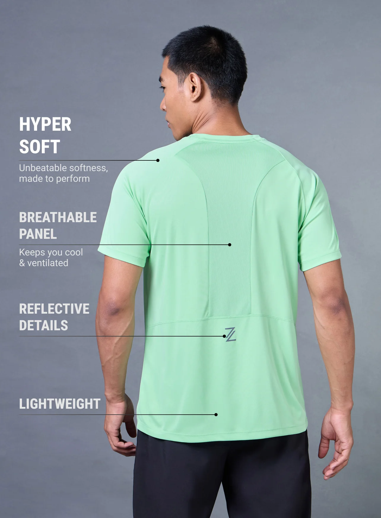 Men's Green Runner's Pro T-shirt - Image 6