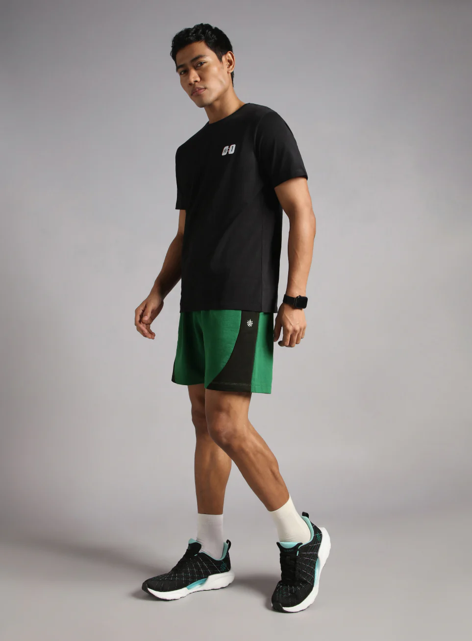 Men's Green Sports City Club Shorts - Image 3