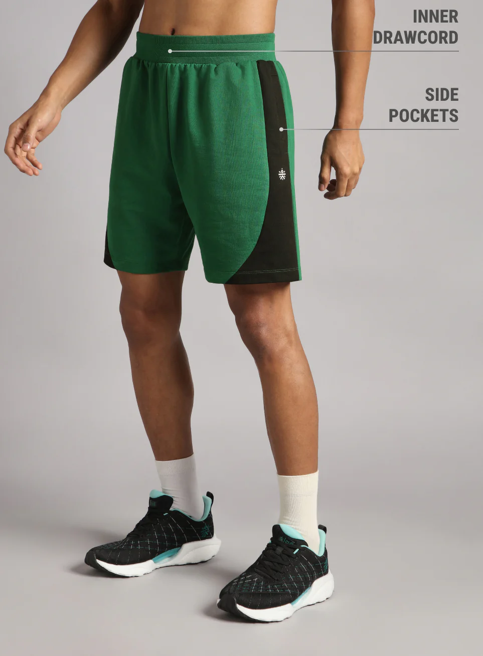 Men's Green Sports City Club Shorts - Image 5