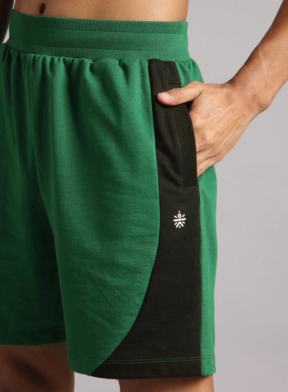 Men's Green Sports City Club Shorts - Image 7