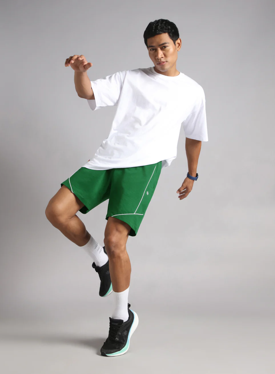 Men's Green Sports Club Shorts - Image 2