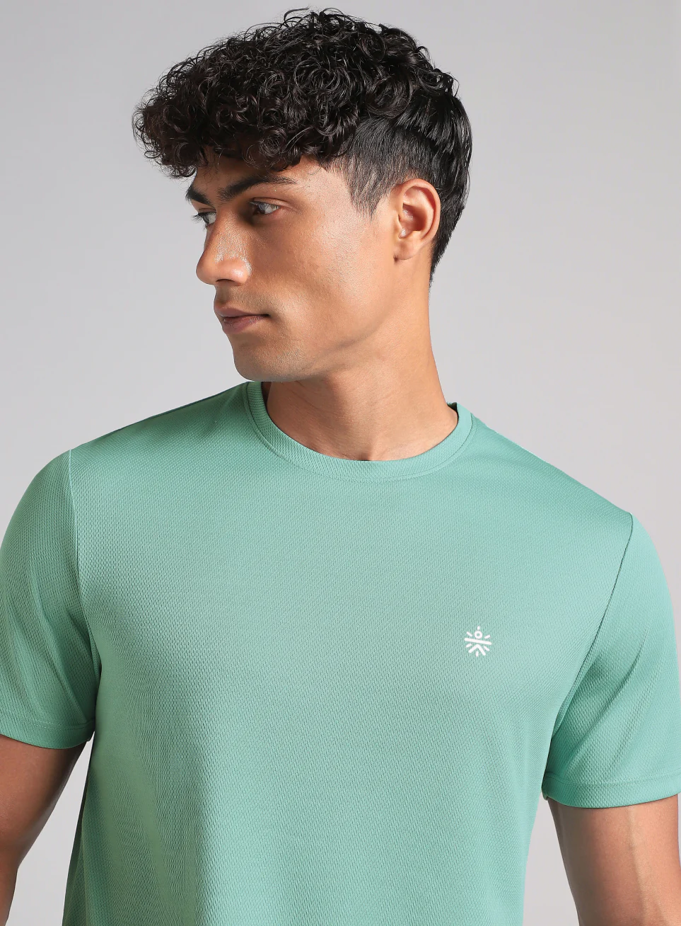 Men's Green Train All Fly Dry T-Shirt - Image 7