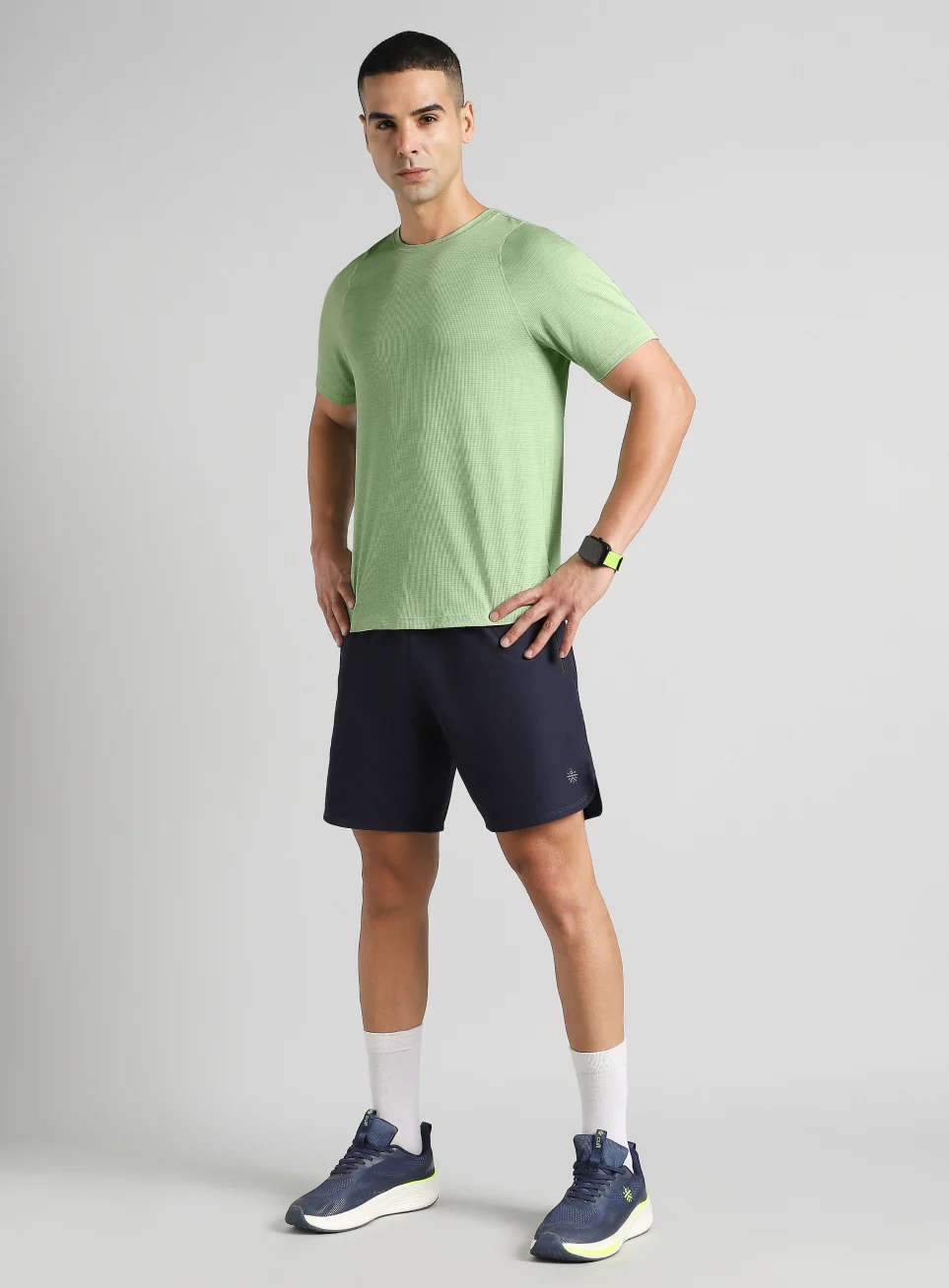 Men's Green Training Elevate Sculpt T-shirt - Image 2