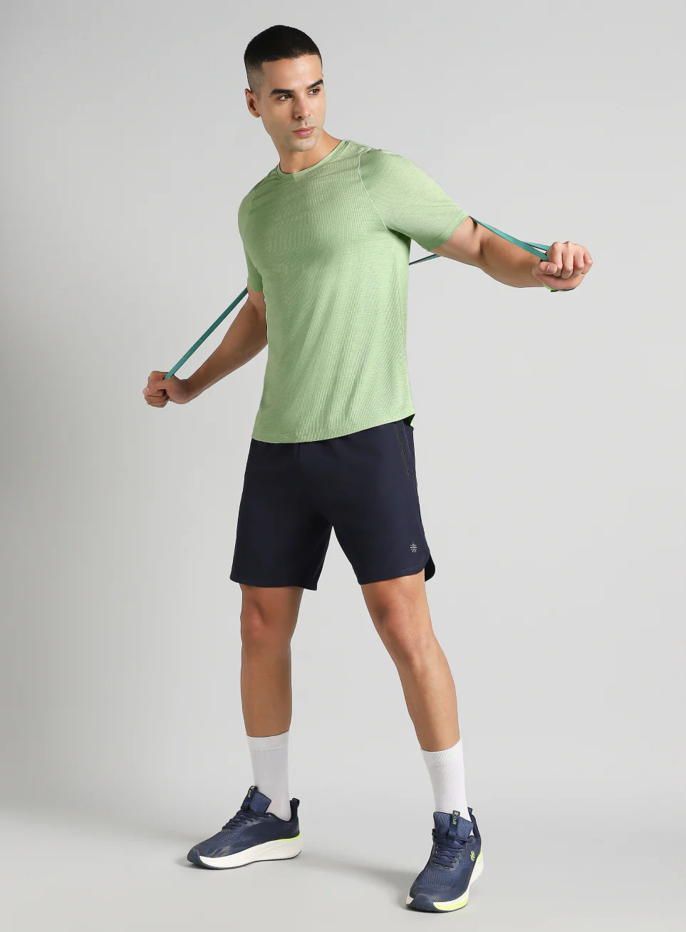 Men's Green Training Elevate Sculpt T-shirt - Image 3
