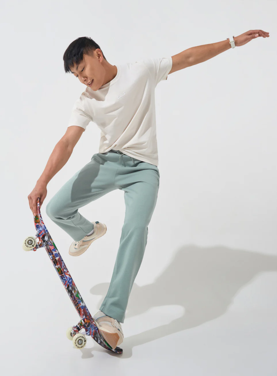 Men's Green Ultra Luxe Classic Trackpants - Image 2