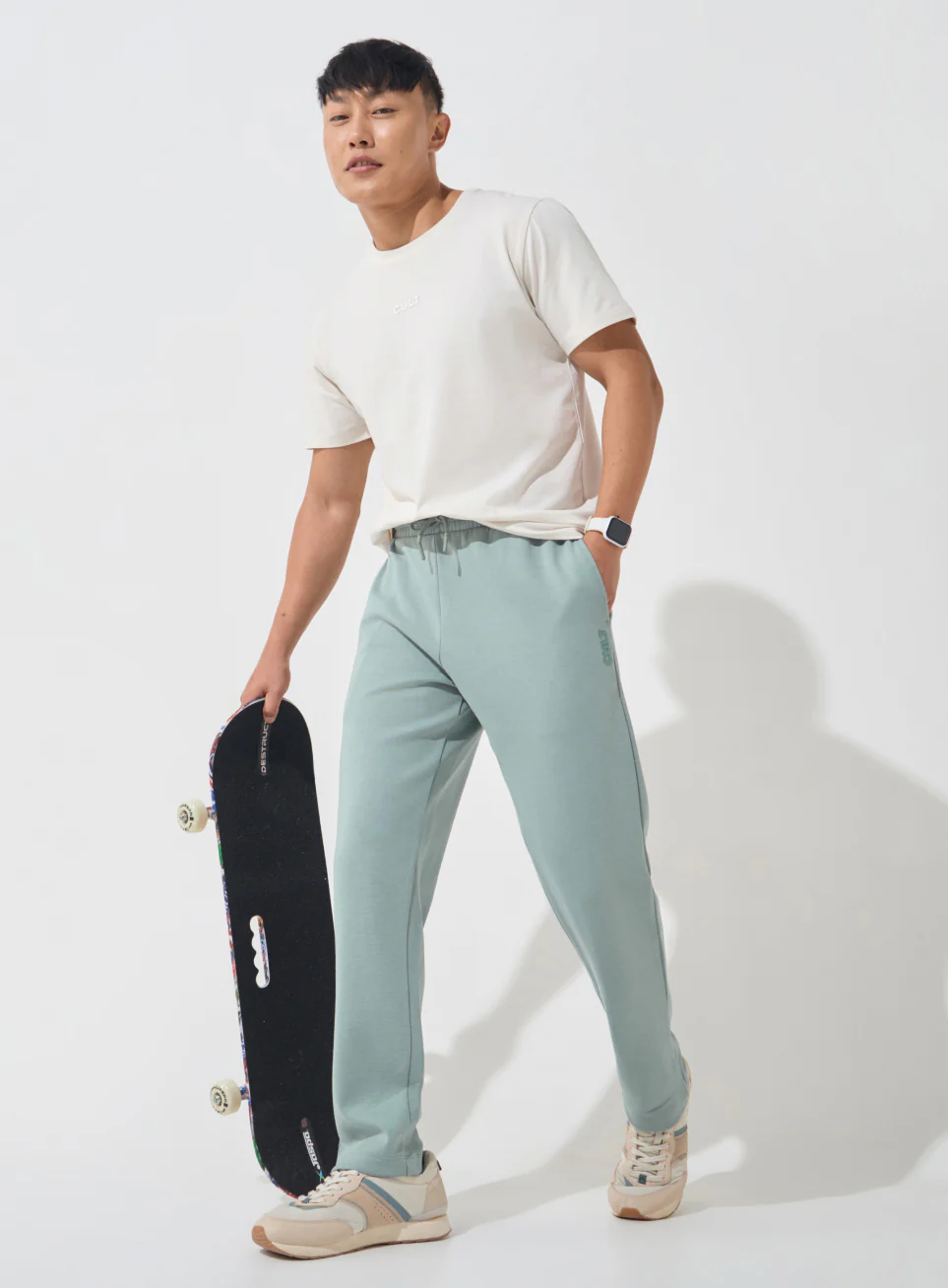 Men's Green Ultra Luxe Classic Trackpants - Image 3